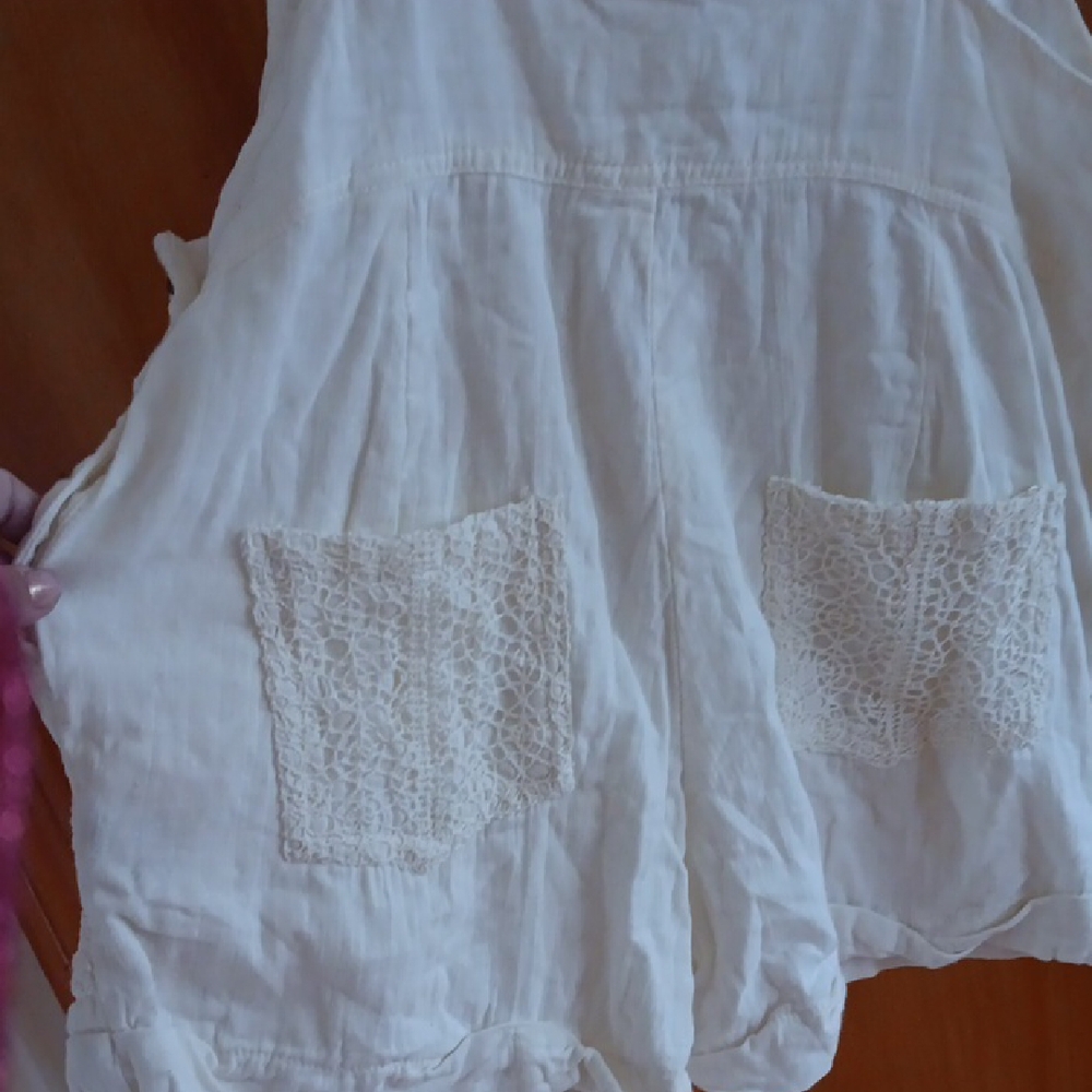 Free People Ivory Lace Overalls - Picture 5 of 7